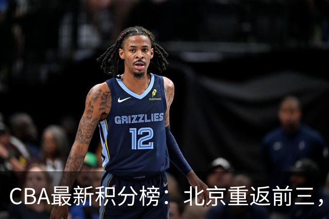 CBA最新积分榜：北京重返前三，广东连遭败绩